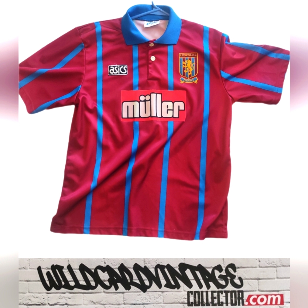 1993 Aston Villa Kit by aasic Football Soccer jersey Size Medium